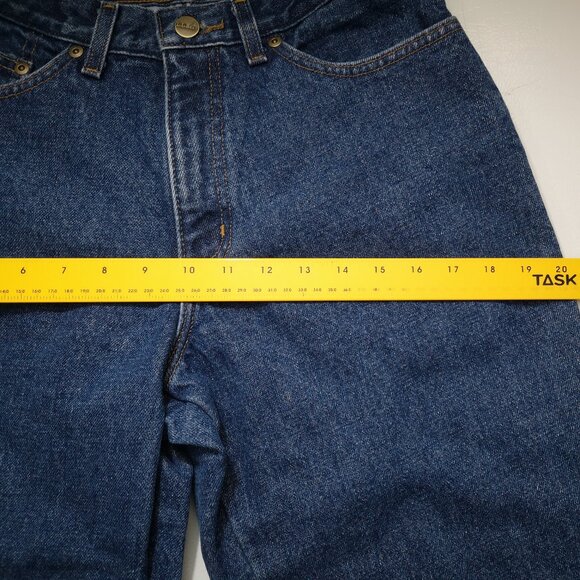 L.L. Bean Ladies Size 6P Flannel Lined Double L Relaxed Fit Medium Wash Jeans - Picture 12 of 14